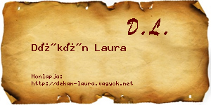 Dékán Laura névjegykártya